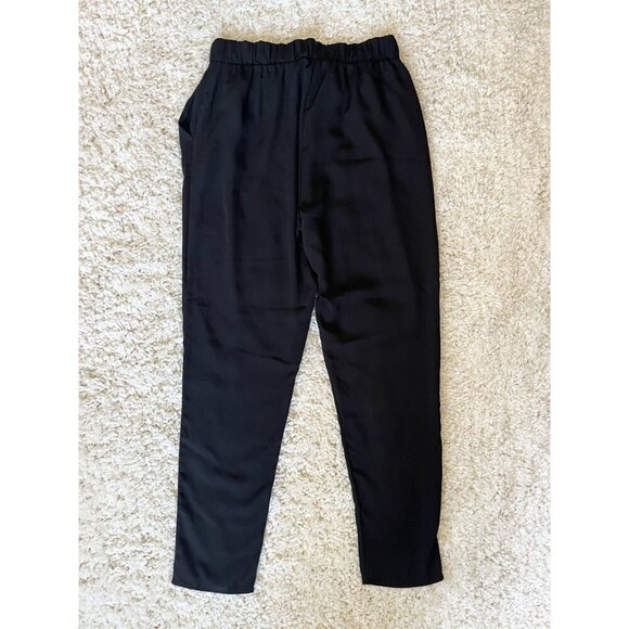 Yummy Brand Black Lightweight Tie-Waist Tapered Leg Pants S - Picture 3 of 3